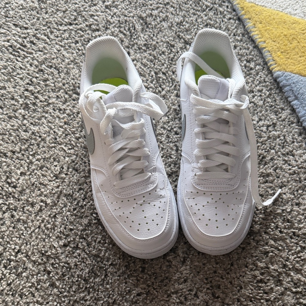 Nike White and Gray Athletic Shoes